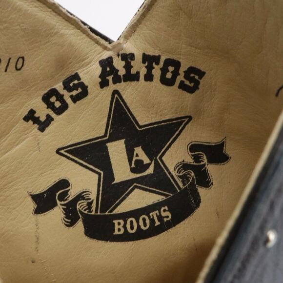 Los Altos 3X Toe Navy Stingray Rowstone Cowboy Boots Sz. 12 EE - Picture 9 of 10